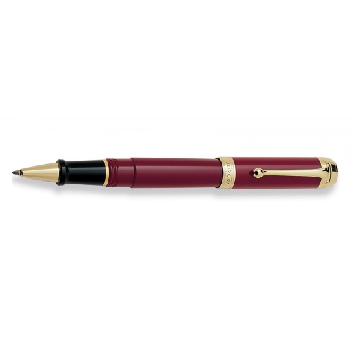 AURORA TALENTUM ROLLERBALL BORDEAUX WITH GOLD PLATED TRIMS