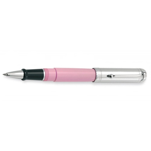 AURORA TALENTUM CHROME CAP AND PINK BARREL ROLLERBALL