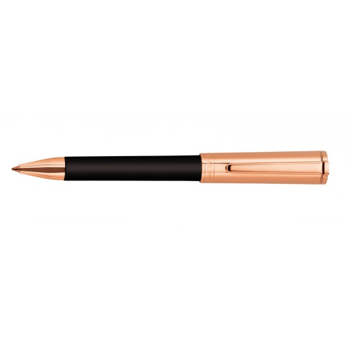 AURORA TU ROSE GOLD CAP AND BLACK BARREL BALLPOINT PEN