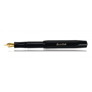 KAWECO CLASSIC SPORT STILOGRAFICA NERA FINITURE ORO