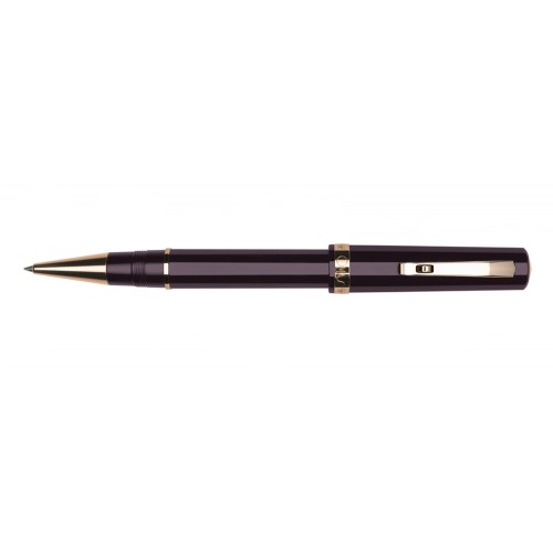 OMAS NEW ARTE ITALIANA MILORD ROLLER MAROON VEGETAL RESIN ROSE GOLD