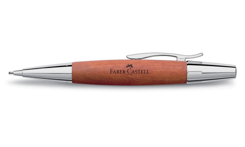 FABER-CASTELL PORTAMINE E-MOTION CHROME WOOD LEGNO DI PERO 1,4 mm