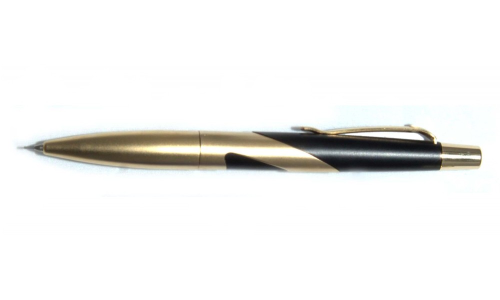 SHEAFFER INTRIGUE PORTAMINE 0,7 MM IN ACCIAIO LAMINATO ORO E NERO