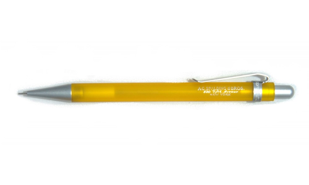 SPALDING & BROS PORTAMINE 0,5 MM LADY TRASPARENTE GIALLO