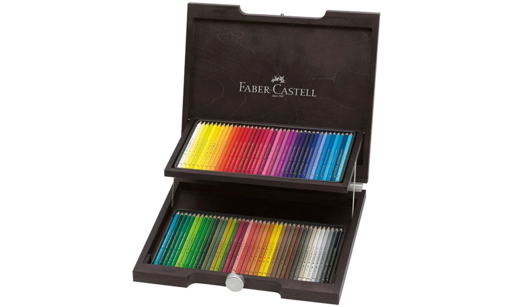 FABER-CASTELL VALIGETTA ART&GRAPHIC  IN LEGNO 72  MATITE COLORATE POLYCHROMOS