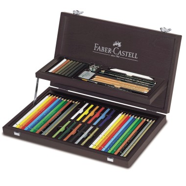 FABER-CASTELL VALIGETTA PER ARTISTI IN LEGNO COMPENDIUM