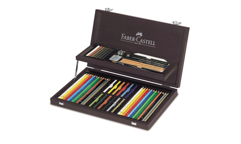 FABER-CASTELL VALIGETTA PER ARTISTI IN LEGNO COMPENDIUM