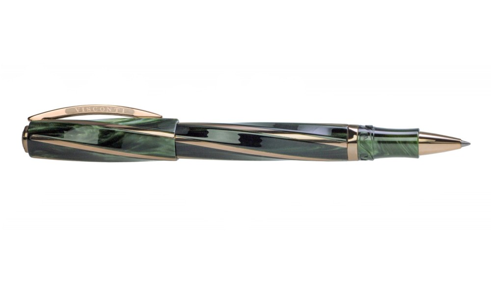 VISCONTI DIVINA ELEGANCE GREEN ROLLER MEDIUM SIZE