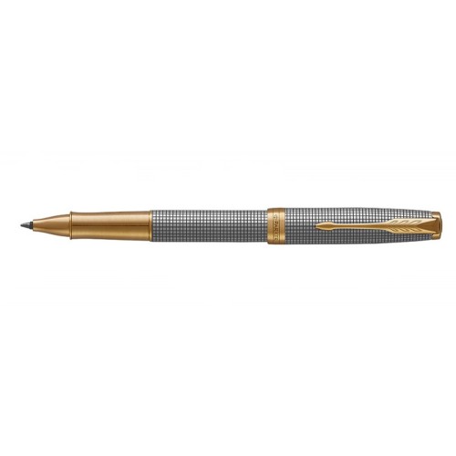 ROLLER SONNET ARGENTO CISELE’ QUADRI FINITURE ORO 