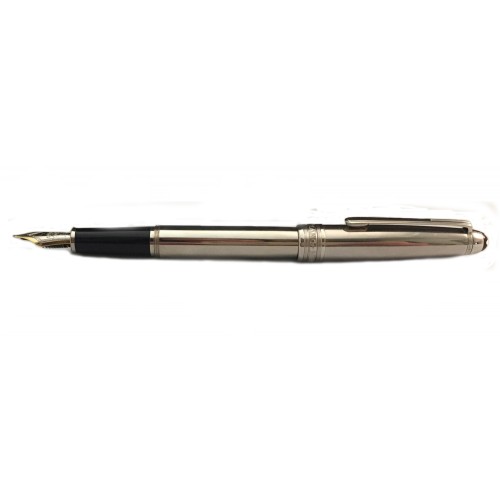 MONTBLANC MEISTERSTÜCK SOLITAIRE STAINLESS STEE LE GRAND 144 FOUNTAIN PEN