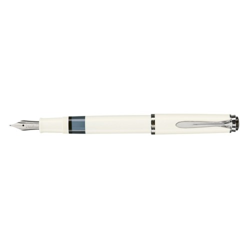 PELIKAN M205 CLASSIC WHITE-SILVER FOUNTAIN PEN