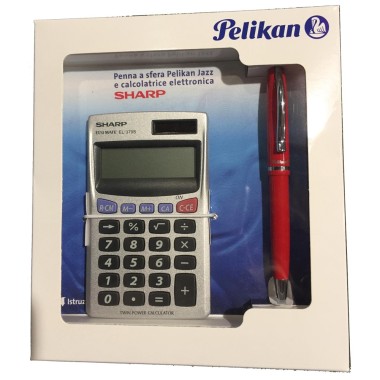 PELIKAN JAZZ SET BALLPOINT PEN / ELECTRONIC CALCULATOR