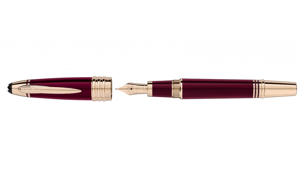 MONTBLANC JOHN F . KENNEDY BORDEAUX FOUNTAIN PEN