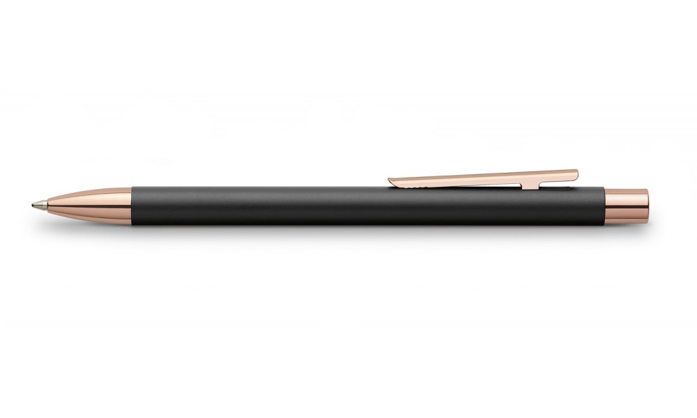 FABER-CASTELL NEO SLIM BLACK ROSE GOLD BALLPOINT PEN