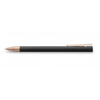 FABER-CASTELL NEO SLIM BLACK ROSE GOLD ROLLERBALL