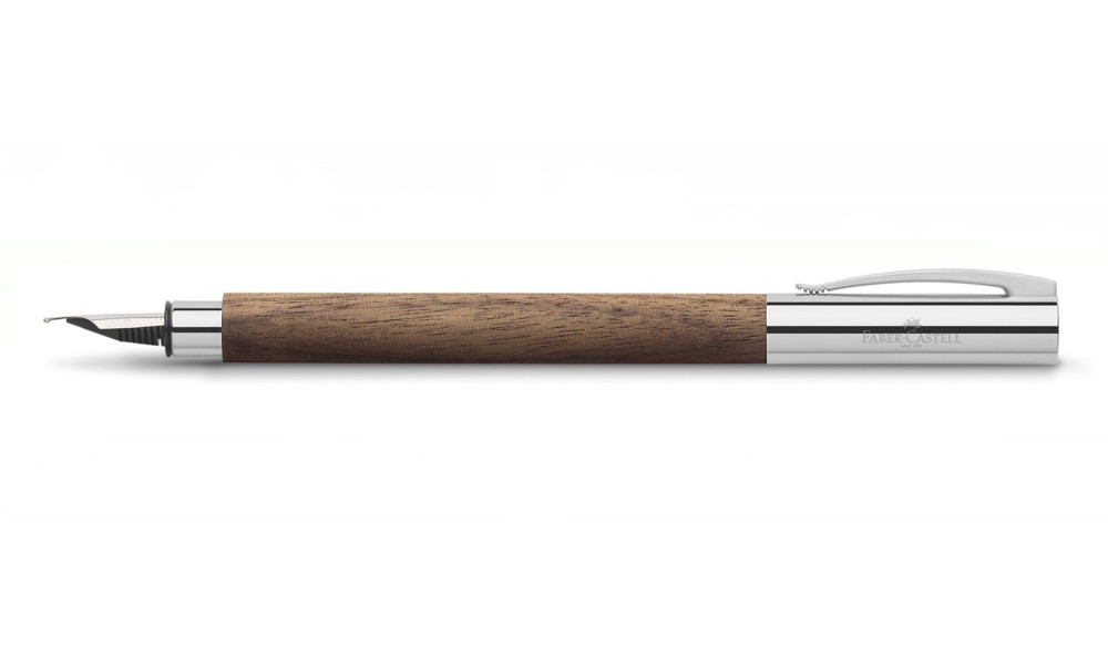 FABER-CASTELL AMBITION WOOD WALNUT FOUNTAIN PEN