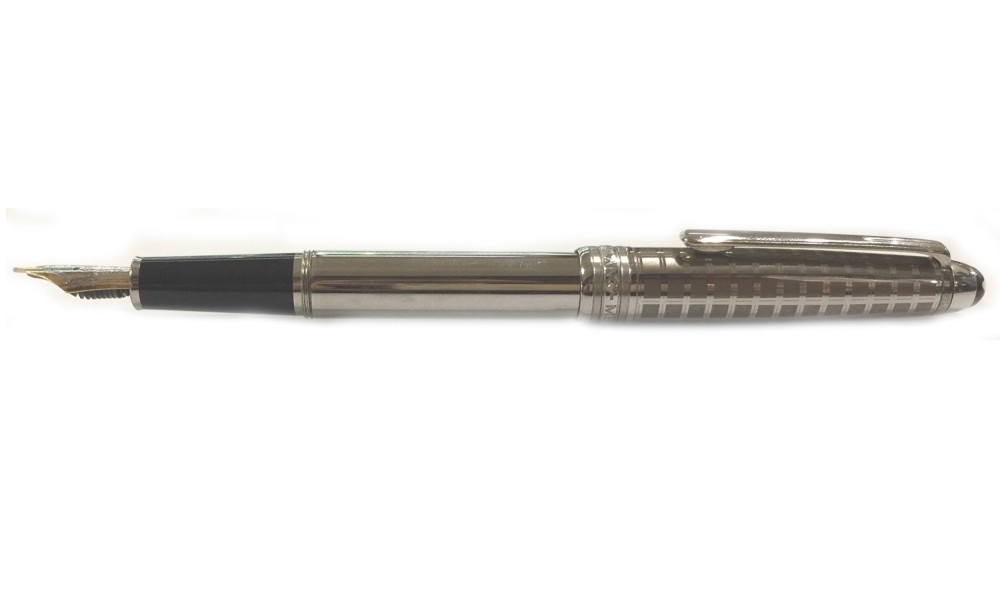 MONTBLANC MEISTERSTÜCK SOLITAIRE 144 CLASSIQUE STEINLESS STEEL FOUNTAIN PEN