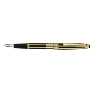 MONTBLANC MEISTERSTÜCK SOLITAIRE 144 CLASSIQUE GOLD AND BLACK FOUNTAIN PEN