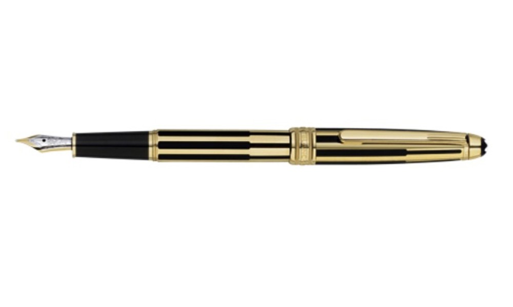 MONTBLANC MEISTERSTÜCK SOLITAIRE 144 CLASSIQUE GOLD AND BLACK FOUNTAIN PEN