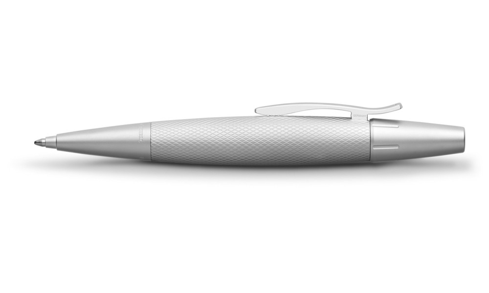 FABER-CASTELL E-MOTION PURE SILVER BALLPOINT PEN