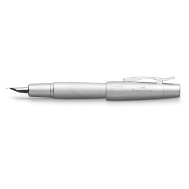 FABER-CASTELL E-MOTION PURE SILVER FOUNTAIN PEN