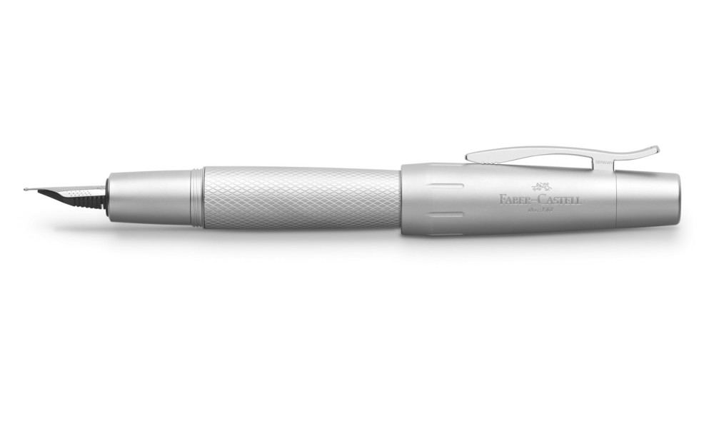 FABER-CASTELL E-MOTION PURE SILVER FOUNTAIN PEN