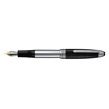 MONTBLANC MEISTERSTÜCK SOLITAIRE DOUE CARBON STEEL LE GRAND 146 FOUNTAIN PEN