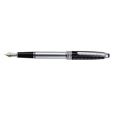 MONTBLANC MEISTERSTÜCK SOLITAIRE DOUE CARBON STEEL CLASSIQUE 146 FOUNTAIN PEN