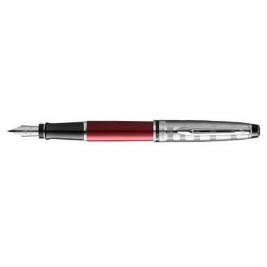 WATERMAN EXPERT DELUXE RED CT FOUNTAIN PEN