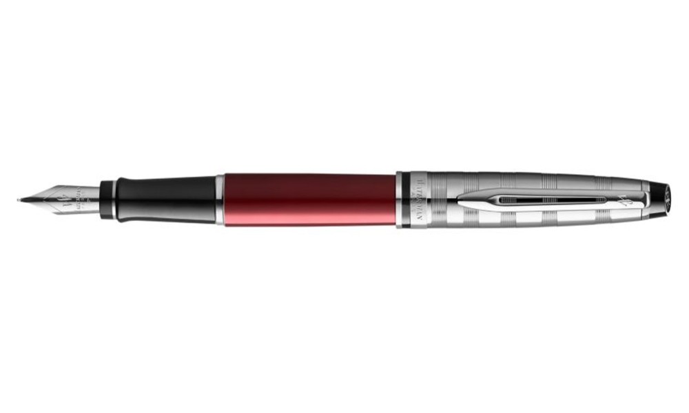 WATERMAN EXPERT DELUXE RED CT FOUNTAIN PEN