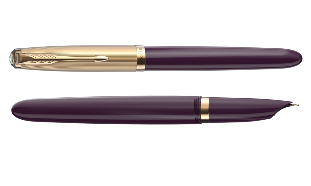 PARKER 51 DELUXE PLUM GT FOUNTAIN PEN           AVAILABLE FROM OCTOBER