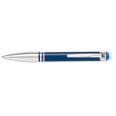 MONTBLANC STARWALKER BLUE PLANET METAL DOUÉ BALLPOINT PEN