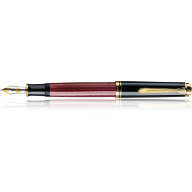 PELIKAN SOUVERAN M600 BLACK-RED FOUNTAIN PEN