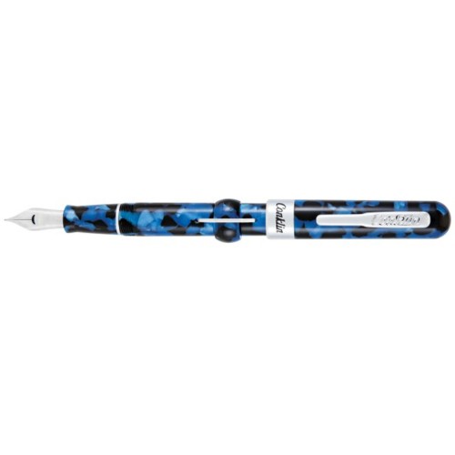 CONKLIN MARK TWAIN CRESCENT FILLER BLUE FOUNTAIN PEN