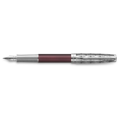 PARKER SONNET METAL RED CT FOUNTAIN PEN     COMING SOON
