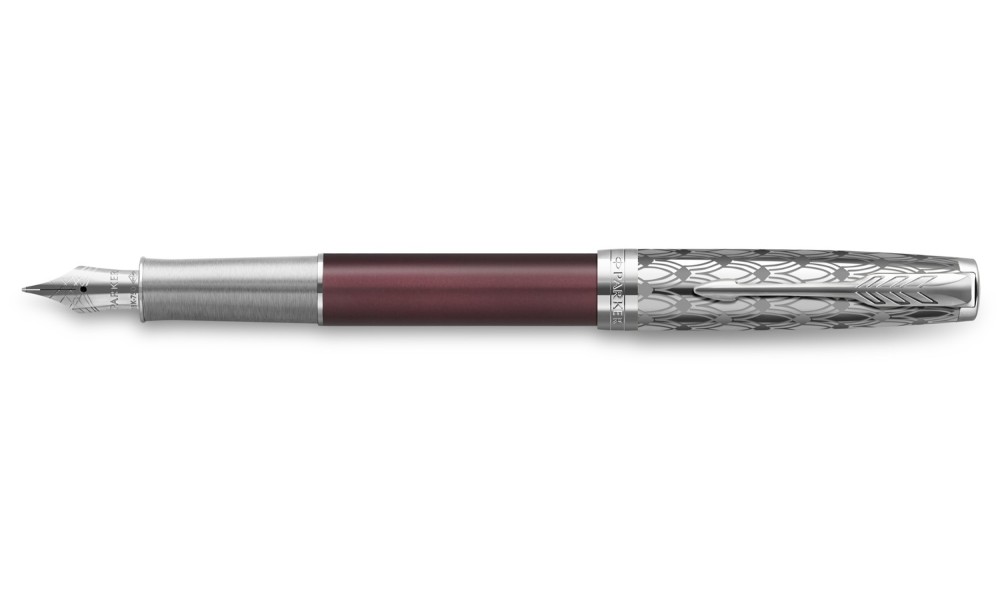 PARKER SONNET METAL RED CT FOUNTAIN PEN     COMING SOON