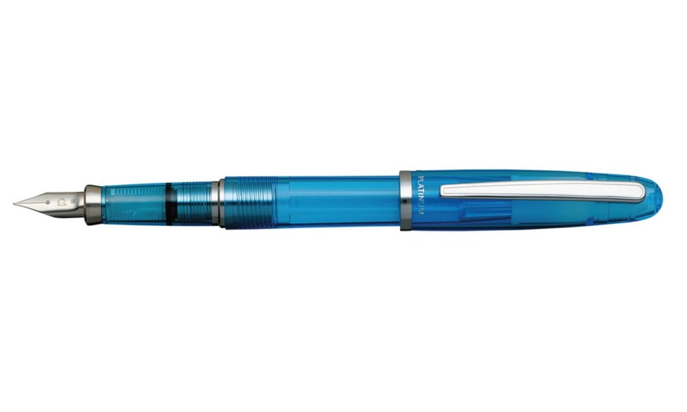 PLATINUM BALANCE CRYSTAL BLUE FOUNTAIN PEN