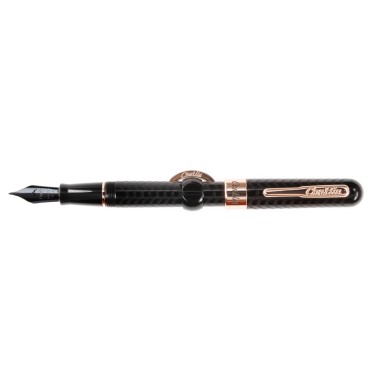 CONKLIN MARK TWAIN CRESCENT FILLER BLACK CHASE FOUNTAIN PEN