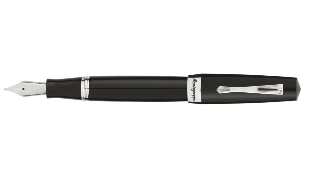 MONTEGRAPPA ELMO 02 JET BLACK FOUNTAIN PEN   COMING SOON