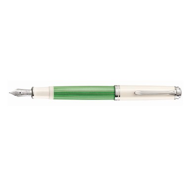 PELIKAN SOUVERÄN 605 GREEN-WHITE FOUNTAIN PEN  Available from July 2021