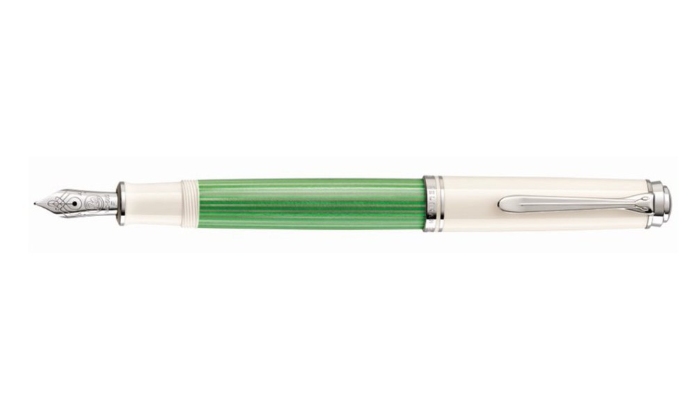 PELIKAN SOUVERÄN 605 GREEN-WHITE FOUNTAIN PEN  Available from July 2021