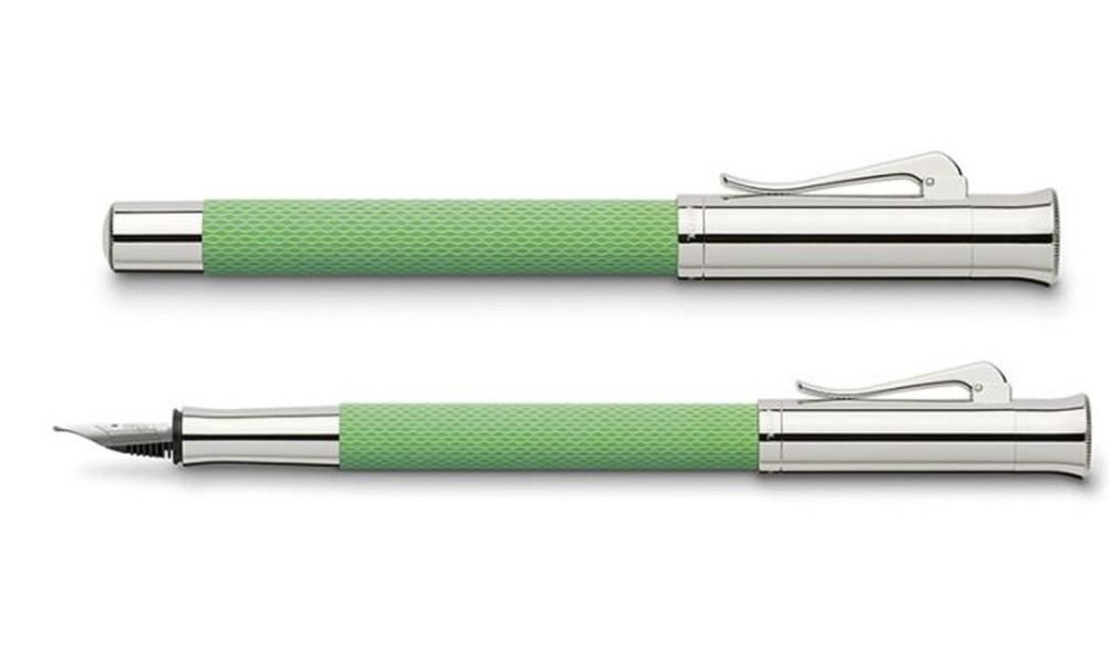 GRAF VON FABER-CASTELL GUILLOCHE VIPER GREEN FOUNTAIN PEN