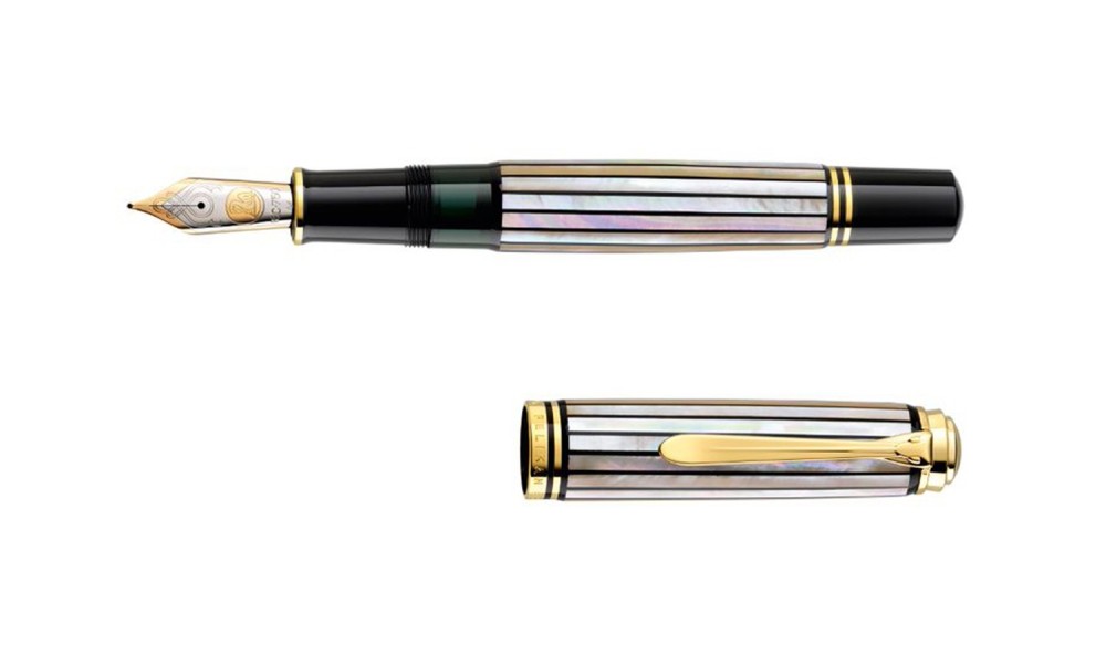 PELIKAN Souverän M1000 Raden White Ray FOUNTAIN PEN