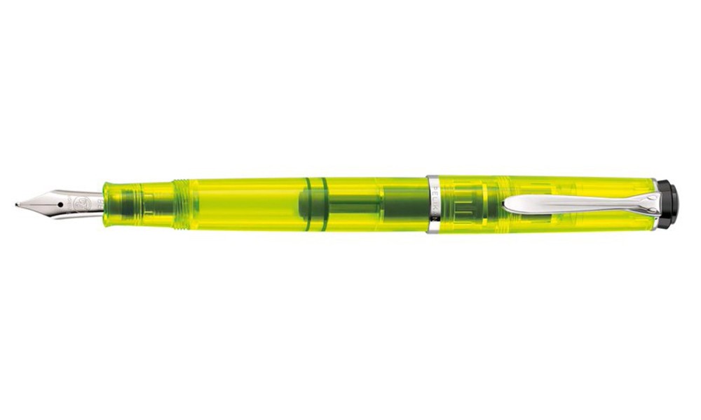 PELIKAN M205 DUO HIGHLIGHTER NEON YELLOW FOUNTAIN PEN    AVAILABLE IN NOVEMBER