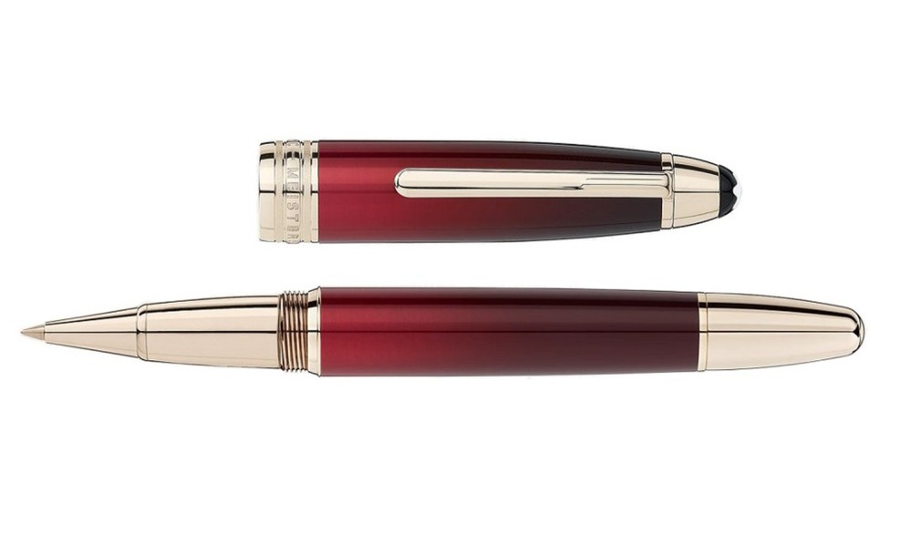 MONTBLANC Meisterstück Calligraphy Solitaire Burgundy LACCA ROLLER