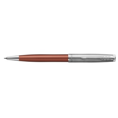 PARKER SONNET ESSENTIAL Sand Blasted Metal Orange CT BALLPOINT PEN