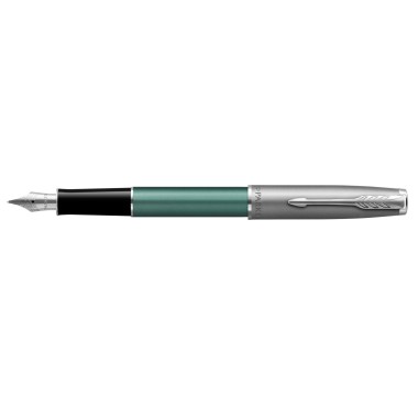 PARKER SONNET ESSENTIAL Sand Blasted Metal Green CT FOUNTAIN PEN