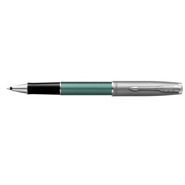 PARKER SONNET ESSENTIAL Sand Blasted Metal Green CT  ROLLER