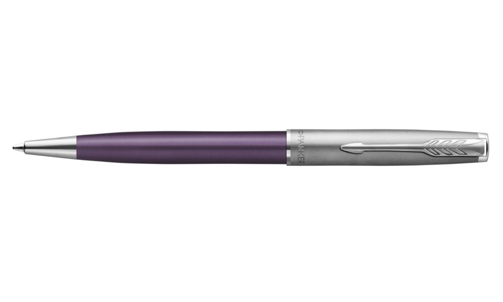 PARKER SONNET ESSENTIAL Sand Blasted Metal Violet CT BALLPOINT PEN