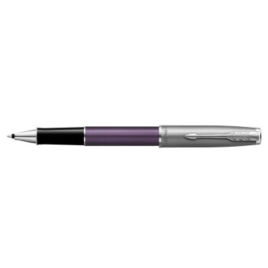 PARKER SONNET ESSENTIAL Sand Blasted Metal Violet CT ROLLERBALL